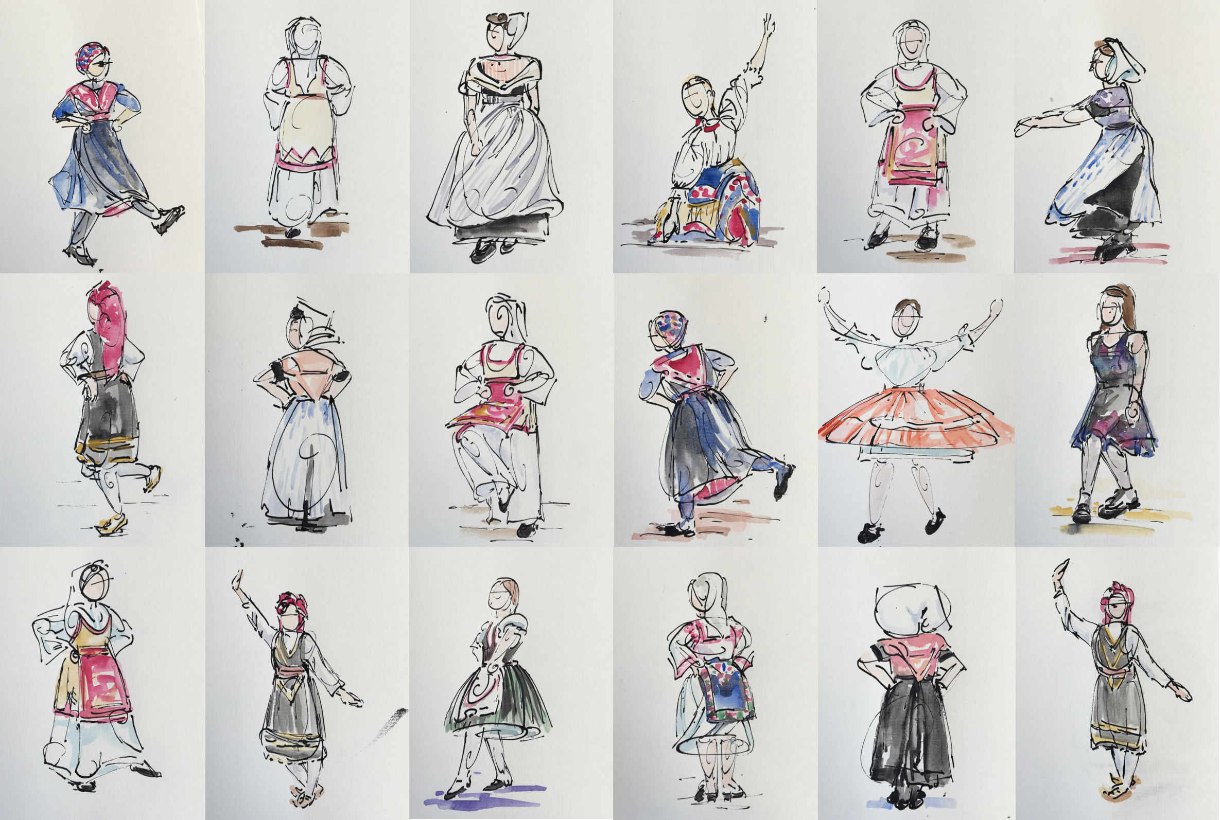 Volksdanskaartjes Dames